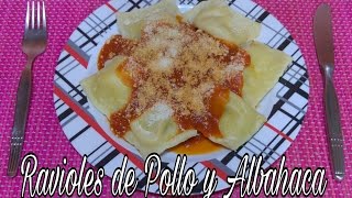 RAVIOLES DE POLLO Y ALBAHACA [upl. by Itnahs]