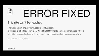 How to fix This site cannot be reached Google Chrome [upl. by Philipines799]