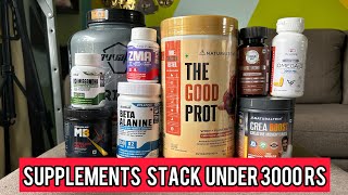 3000 Rs Ka Full Supplements Stack 🔥 [upl. by Veejar529]