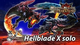 MHGen Lv10 Hellblade Glavenus  Glavenus solo Guild Insect Glaive  846 [upl. by Vanda]