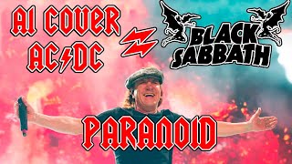 AI Cover Нейросеть ACDC  Paranoid Black Sabbath  Liliac metal cover [upl. by Ahso]