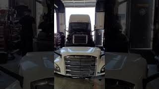 Freightliner Cascadia Hood Installation [upl. by Nylavad]