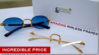 The Luxury Rimless Glasses you can Actually Afford  Gast Rimless Showcase [upl. by Iolande]