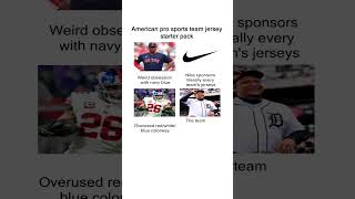 American pro sports team jersey starter pack meme Memes usa [upl. by Nert]