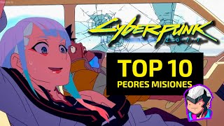 TOP 10 PEORES MISIONES en Cyberpunk 2077  Cyberpunk Tops en Español [upl. by Eglantine]