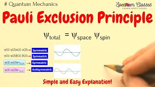 Pauli Exclusions Principle  Symmetric and Asymmetric wave functions Quantum Mechanics [upl. by Conant837]