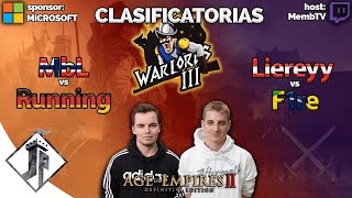 Warlords 3  MbL vs Running  Liereyy vs F1re Clasificatorias [upl. by Reisch]