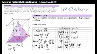 Zad 302 Stereometria Cosinus kata alfa [upl. by Konstance]