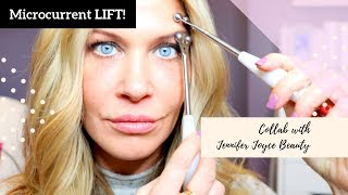 Lift and plump your FACE Microcurrent tips for best results Collab with Jennifer Joyce Beauty [upl. by Weisberg]