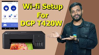 How to connect Wifi printer brother DCP T420w in mobile [upl. by Haydon792]