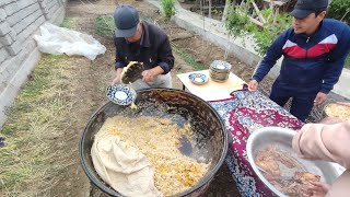 PILAU RICE COOKING UZBEKISTAN 40 KG [upl. by Larrad]