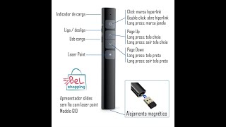 Apresentador de Slides G10  Inteligente sem fio e recarregável [upl. by Boles848]