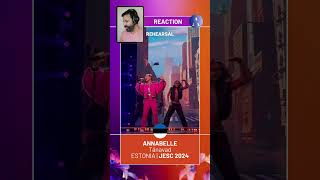 REHEARSAL ESTONIA 🇪🇪 JUNIOR EUROVISION 2024  Annabelle  quotTänavadiquot  REACTION [upl. by Leveroni746]