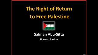 The Right of Return to Free Palestine​ [upl. by Wehner]