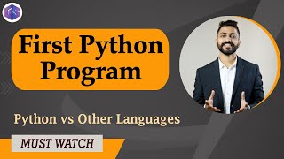 Lec2 ‘Hello World’ in Python 🐍 vs Others  First Python 🐍 Program [upl. by Cormick]