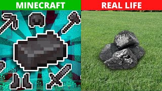 Comparison Netherite In Minecraft VS In Real Life [upl. by Eselehs]