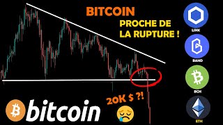 BITCOIN AU BOUT DE SON TRIANGLE  😱  ETH  LINK  BAND  BCH analyse crypto monnaie fr [upl. by Lered]