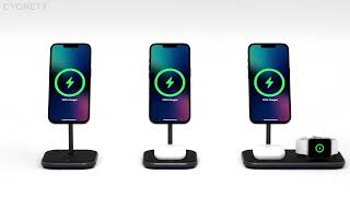 MagDesk Range  Magnetic Wireless Charging [upl. by Kcod]