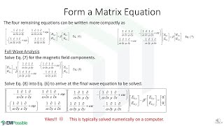 Lecture  Full Wave Analysis Setup for Waveguides [upl. by Etteluap]