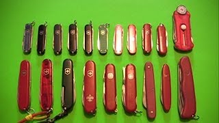 Knife amp Tool Collection Video 1 Victorinox amp Wenger Swiss Army Knives and more [upl. by Ahseiyt470]