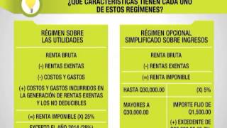 Características regímenes del ISR 2014 [upl. by Lafleur]