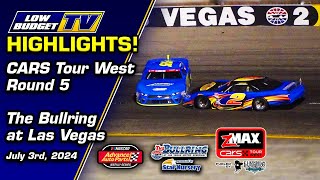 zMAX CARS Tour West Highlights  Round 5 at The Bullring at Las Vegas Motor Speedway [upl. by Dagnah]