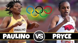 Nickisha Pryce vs Marileidy Paulino 400m  Paris Olympics  Track And Field 2024 [upl. by Nnayllehs]