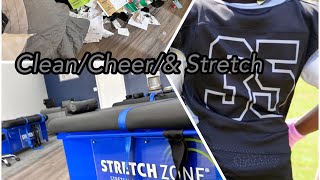 Clean  Cheer amp Chill Bedroom Deep Clean Son’s Football Game Relaxing Stretch [upl. by Nihahs709]