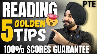 PTE Reading 5 Golden Tips how to improve reading reading blanks  Gurwinder Sir [upl. by Brill]