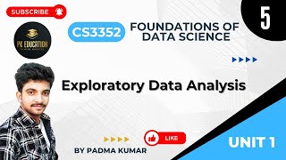 Exploratory Data Analysis  Foundations of Data Science  CS3352  Anna university R2021 in Tamil [upl. by Cestar301]