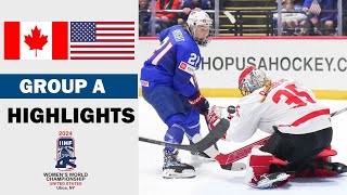 Canada vs USA Full Highlights  Group A  2024 Womens World Hockey Championship 482024 [upl. by Ekul]