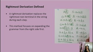 Leftmost And Rightmost Derivations  Theory of Computation [upl. by Boaten]