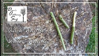 Quick Whittle Willow Whistles [upl. by Ahsatam]