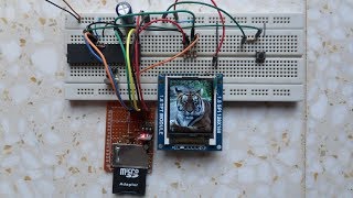 Bitmap display from SD card on ST7735 TFT using PIC18F4550 [upl. by Leasi635]