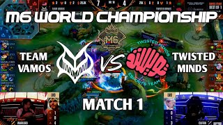 TEAM VAMOS VS TWISTED MINDS M6 WORLD CHAMPIONSHIP  BRUNO SAANO TERLALU SAKIT mlbb m6laysia [upl. by Alba677]