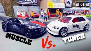 Muscle vs Tuner Tournament 2of2 Diecast Racing American JDM Cars [upl. by Ledeen]