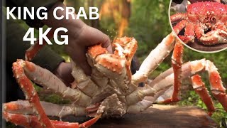 KING SIZE CRAB  4KG  Crab Recipe [upl. by Nadabb562]