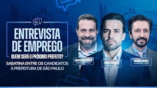 ENTREVISTA DE EMPREGO  Quem será o próximo prefeito de SP NUNES X BOULOS  2510 às 12h [upl. by Riaj]