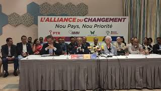 Suivez en direct la conférence de presse de lAlliance du Changement [upl. by Anonyw]