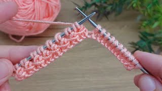 Wonderfully ˙⋆✮easy and unique knitting pattern stitch [upl. by Gile]