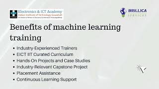 EICT IIT Guwahati Certified Machine Learning Training [upl. by Jerroll]