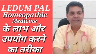 Ledum pal 30  ledum pal 200  ledum pal 1 m use in hindi  ledum pal homeopathic medicine in hindi [upl. by Sanoj]