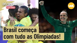 🔴 OLIMPÍADAS 2024 SELEÇÃO BRASILEIRA FEMININA VENCE COM MARTA TITULAR HANDEBOL QUEBRA JEJUM [upl. by Ahseyt694]