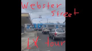 Webster Street level crossing tour￼ [upl. by Llerdnek34]