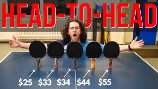 Testing 5 JOOLA Ping Pong Paddles Under 55 — Which is Right For You [upl. by Ecnerrat]