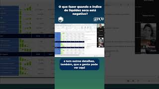 O que fazer quando o de índice de LIQUIDEZ SECA está NEGATIVO modelagemfinanceira financas fpa [upl. by Amsed]