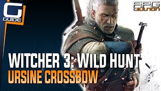 Witcher 3 The Wild Hunt  Ursine Crossbow Diagram Location Bear School Gear [upl. by Graves265]