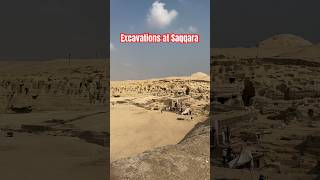 🔺Excavations at Saqqara pyramid pyramids ancient history archeology travel explore egypt [upl. by Boggers]