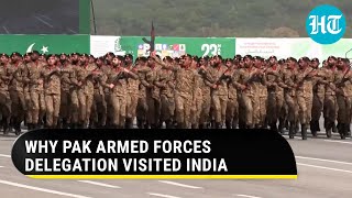 Pak Army Navy and Air Force officers visit New Delhi on Indias invitation Heres why [upl. by Yorgos635]