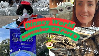 ✨ Disney World Vlog  November 2023 🪩 Epcot and 🎬 Hollywood Studios [upl. by Sigvard]